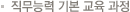 직무능력 기본 교육 과정