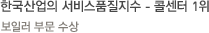 업계 최초 한국산업의 서비스품질지수 1위-경동 나비엔 콜센터 '행복나눔센터'