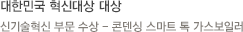 대한민국 혁신대상 대상 신기술혁신 부문 수상 - 콘덴싱 스마트 톡 가스보일러