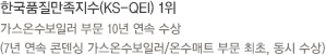 한국품질만족지수(KS-QEI) 1위