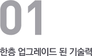 한층 업그레이드 된 기술력
